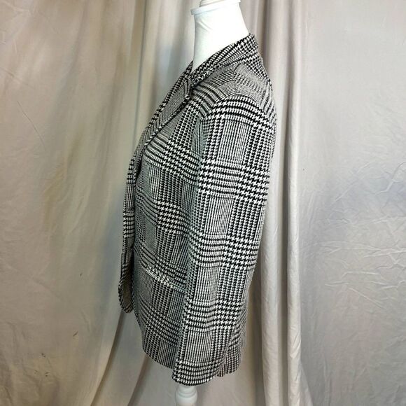 Lauren Ralph Lauren Houndstooth Twill Striped Blazer Suit Jacket Equestrian NWOT - Picture 5 of 9